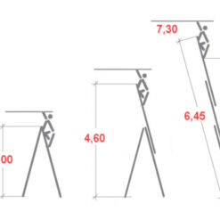 Wynajem drabiny aluminiowej KRAUSE CORDA 3×11 – Warszawa Białołęka