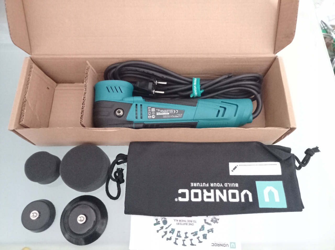 VONROC Polerka Dual-Action 400W | Pady 50 mm & 75 mm – wynajem w Warszawie